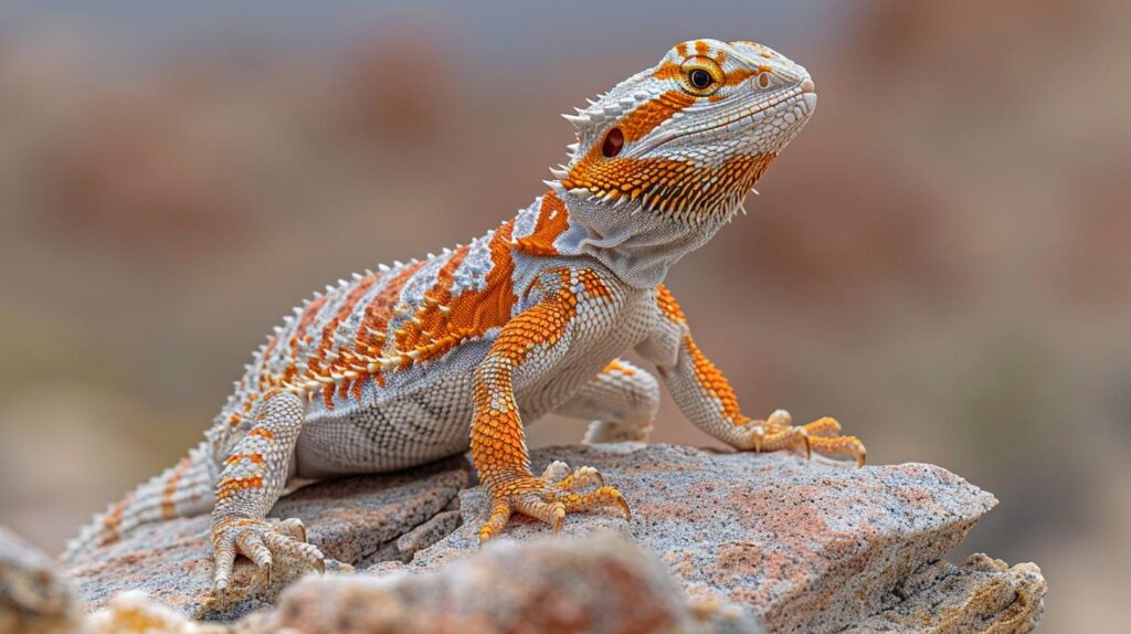 A bearded dragon basking happily, showcasing bearded dragon wellness