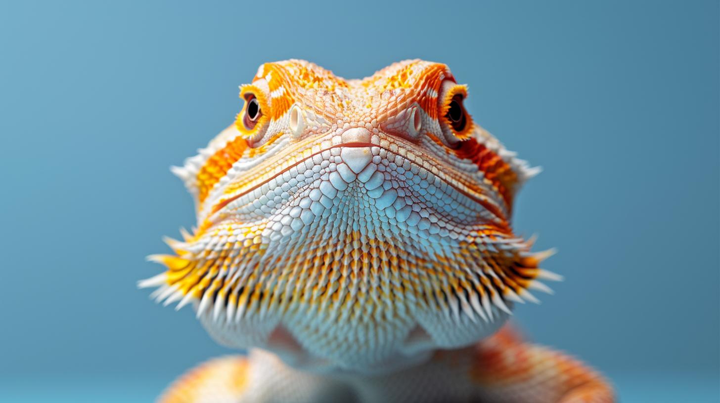 Close-up of a thriving bearded dragon, perfectly capturing bearded dragon wellness