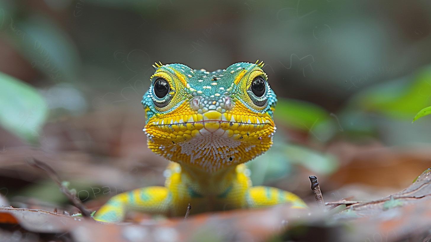 Close-up of a tired-looking turtle, possibly with reptile illness or stress