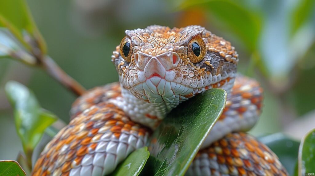 Warning poster detailing snake stress signs to look out for