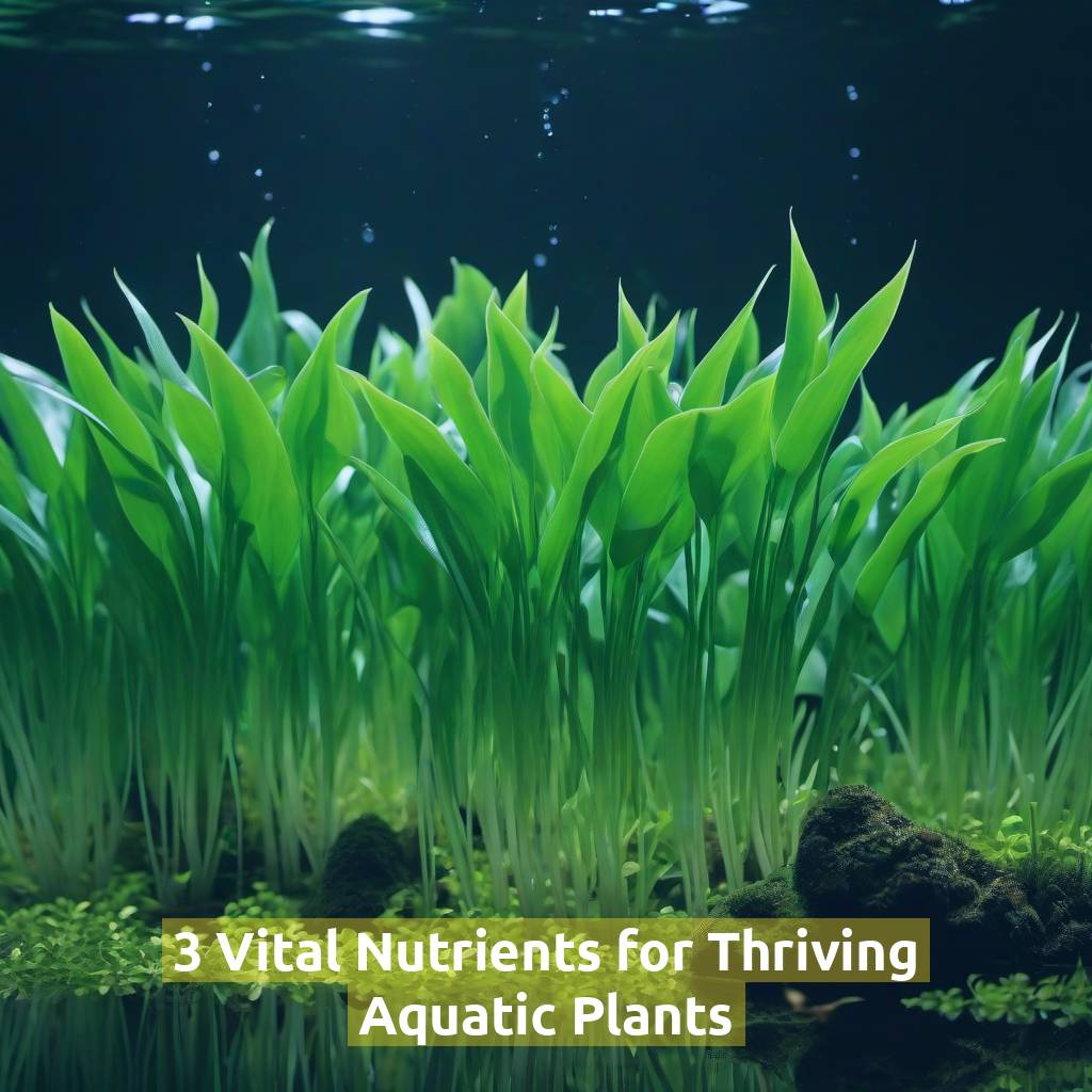 3 Vital Nutrients for Thriving Aquatic Plants