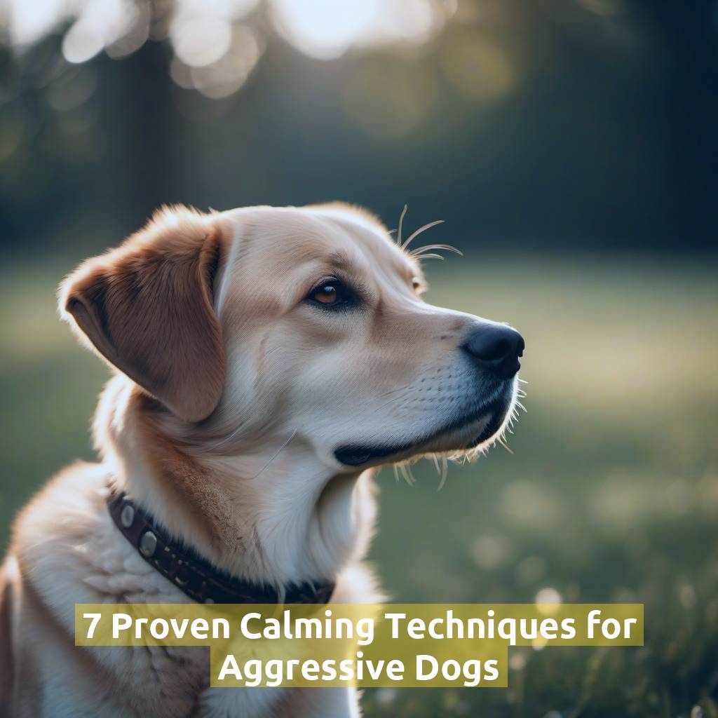 7 Proven Calming Techniques for Aggressive Dogs