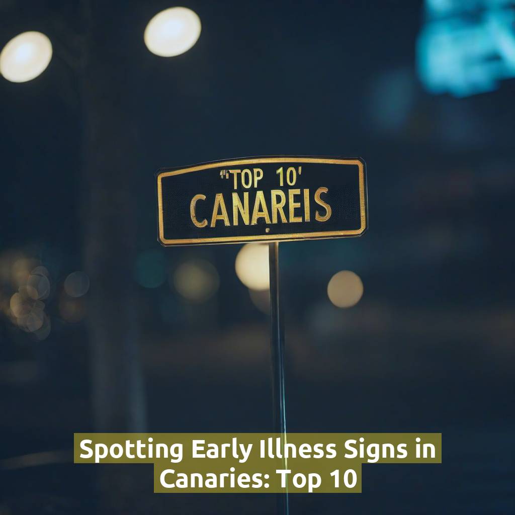 Spotting Early Illness Signs in Canaries: Top 10