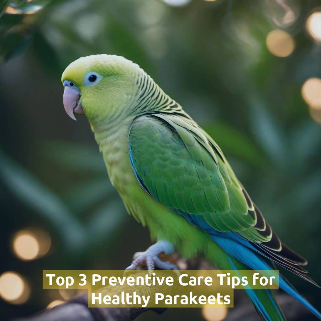 Top 3 Preventive Care Tips for Healthy Parakeets