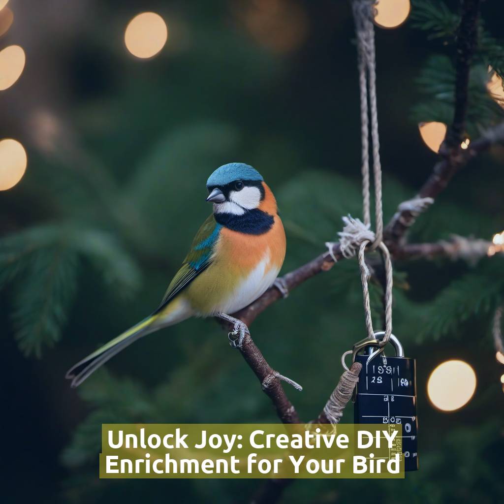 Unlock Joy: Creative DIY Enrichment for Your Bird