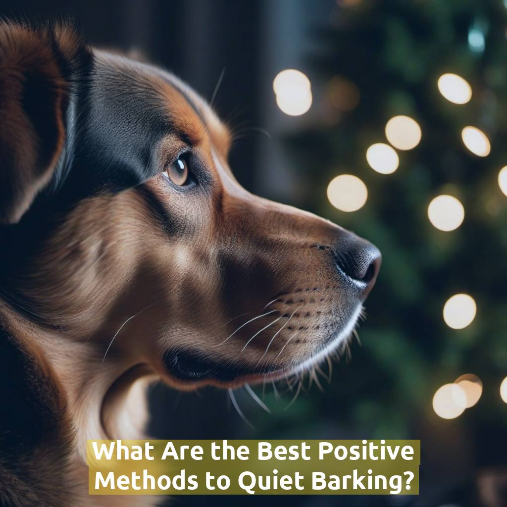 What Are the Best Positive Methods to Quiet Barking?