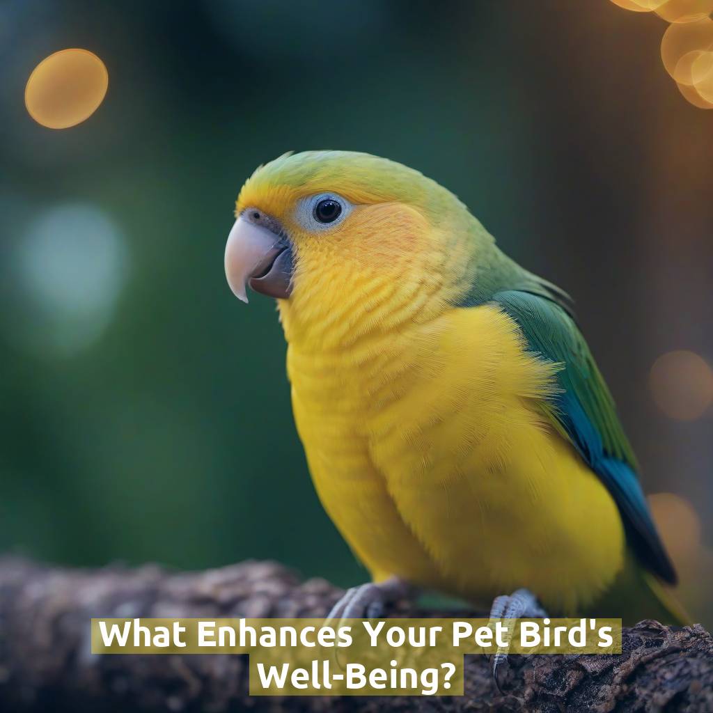 What Enhances Your Pet Bird's Well-Being?
