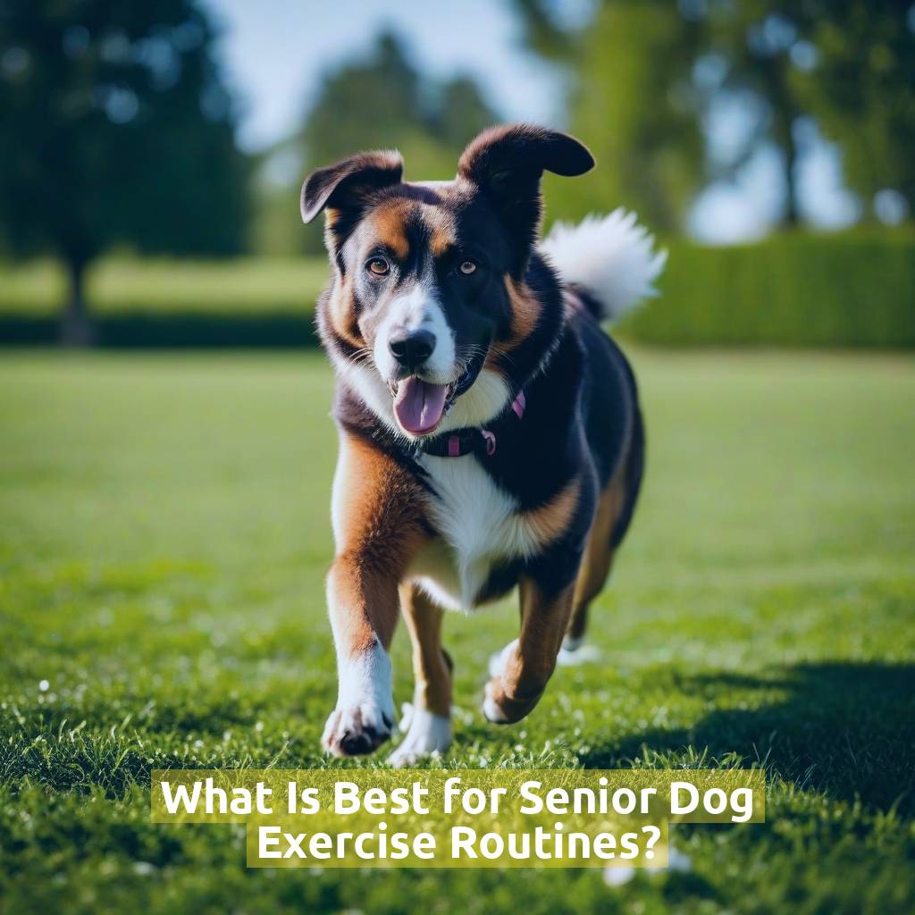 What Is Best for Senior Dog Exercise Routines?