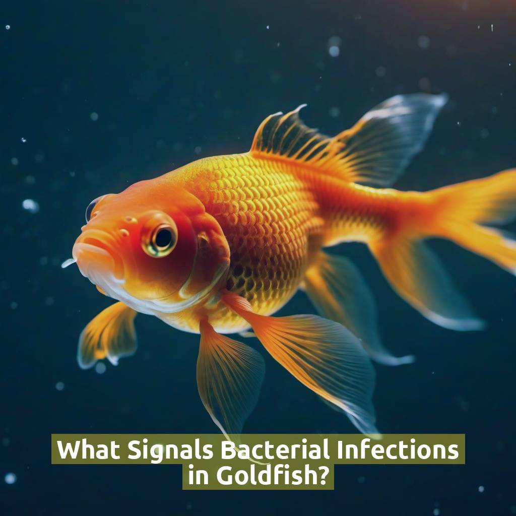 What Signals Bacterial Infections in Goldfish?