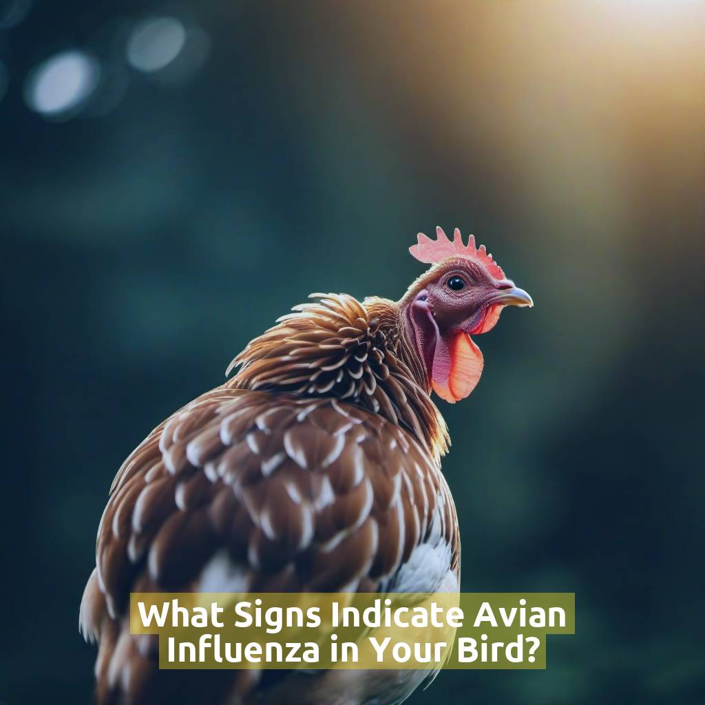What Signs Indicate Avian Influenza in Your Bird?