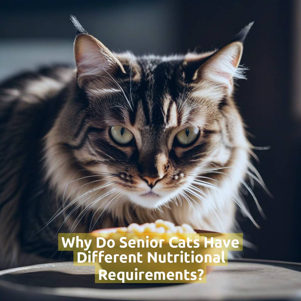 Why Do Senior Cats Have Different Nutritional Requirements?