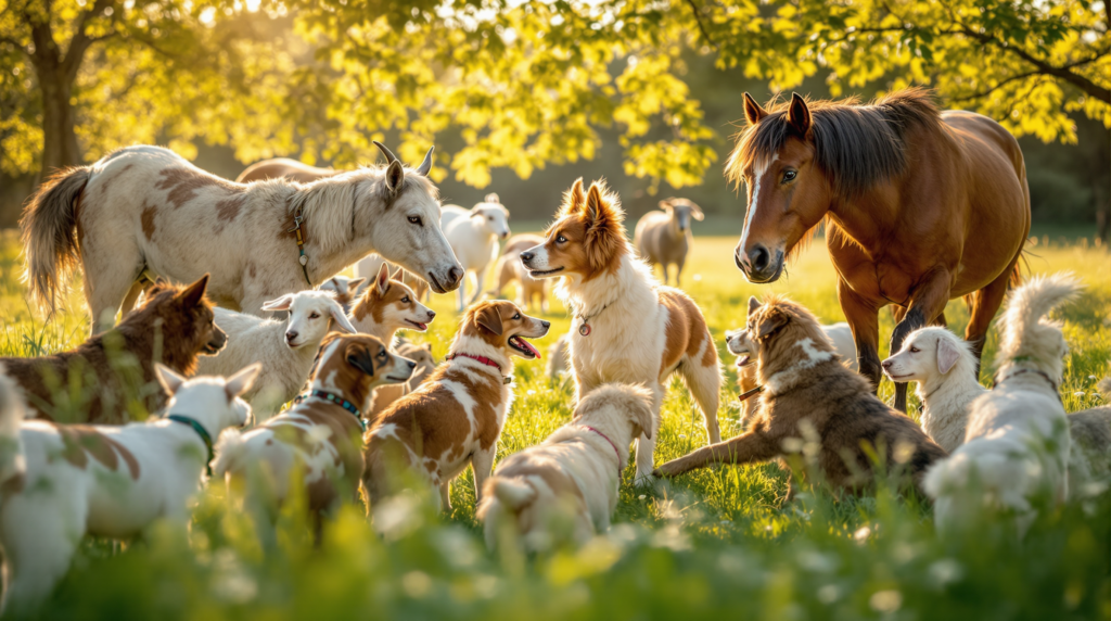 socializing-dogs-with-various-animals-key-strategies - Training & Behavior